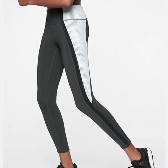EUC Athleta Colorblock Contender Leggings - Picture 1 of 11